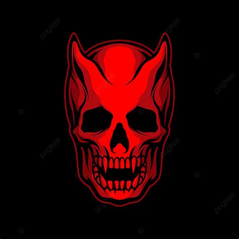 Monster Skull Vector Design Images Red Monster Skull Art Artistic