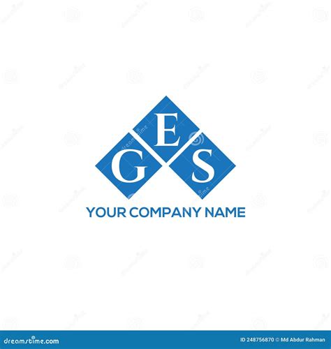 Ges Letter Logo Design On Black Background Ges Creative Initials