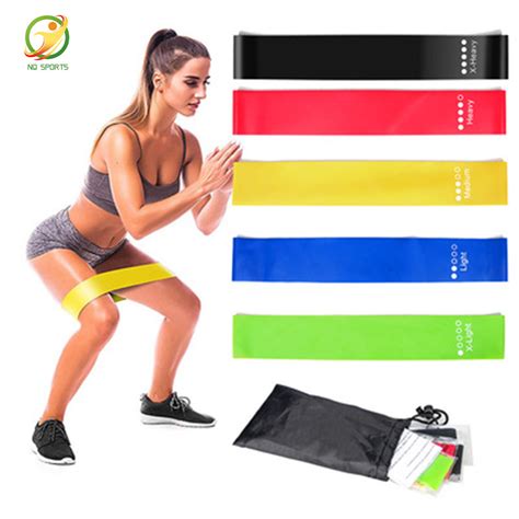 Exercise Fitness Latex Mini Loop Resistance Band Set For Workout Gym