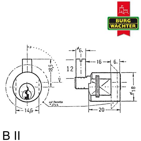 Zylinder Hebelschloss Burg W Chter B Ii Wagner Sicherheit