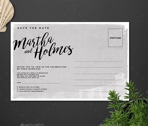 33+ Best Wedding Postcard Templates | Free PSD, Ai, Word, InDesign Formats