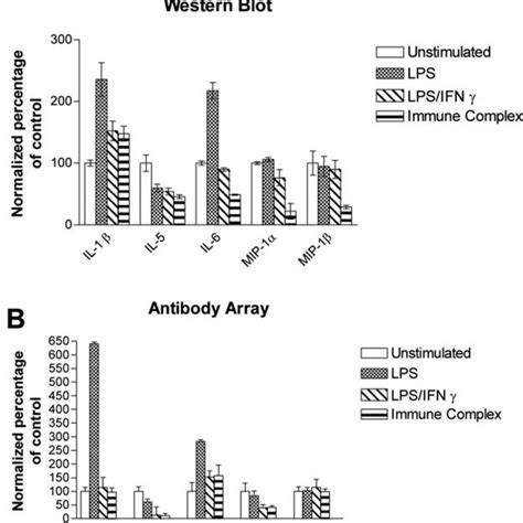 Comparison Of Antibody Array And Western Blots Western Blots A And