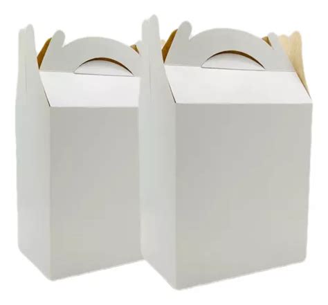 Cajas Dulceros Color Blanco Fiesta Carton Aguinaldos Bolo Mercadolibre