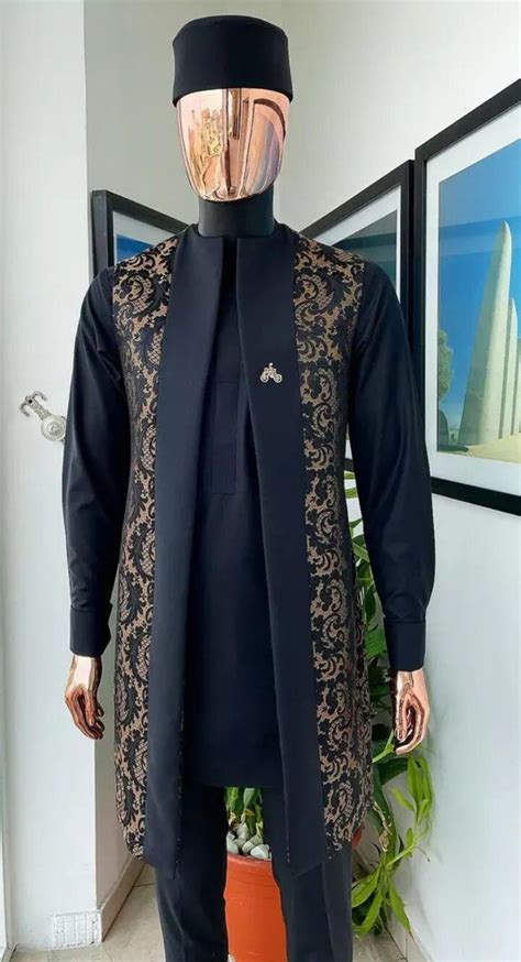 Men Kaftan Suit Pcs Men African Suit With Vest Groom Clothing Men