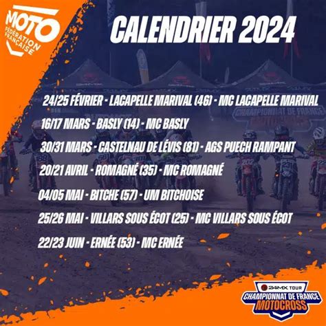 Kalender Frans Kampioenschap Bekend Motocrossplanet