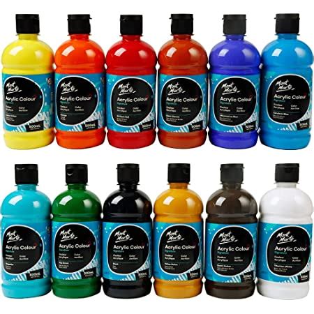 Amazon Acrylic Paint Set 24 X 100ml Bottles With Storage Box