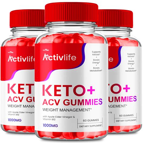 Activlife Acv Gummies Advanced Formula Supplement 1000mg