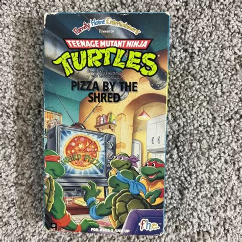 Teenage Mutant Ninja Turtles Pizza By The Shred Vhs 1991 £13 96