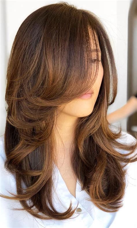 40 Best Layered Haircuts And Hairstyles For 2022 Brown Sugar Balayage