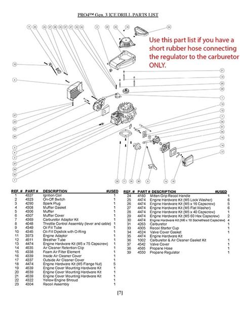 Jiffy Model Carb Parts Diagram Jiffy Ice Auger Carburetor