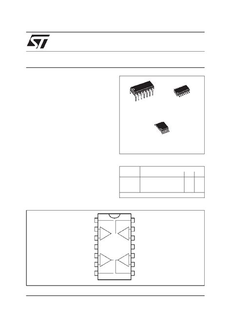 Lm Datasheet Pages Stmicroelectronics Low Power Quad