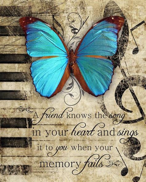 Friend Song Inspirational Friendship Friend Poem And Butterfly Art