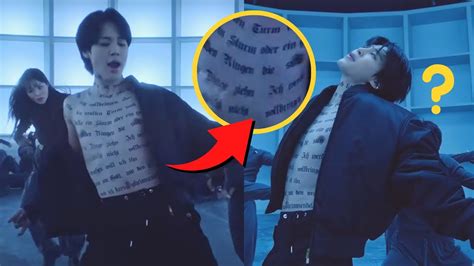 Jimin Mysterious Chest Tattoos In Set Me Free MV Explained Jimin New