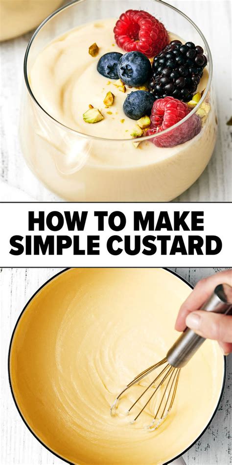 How To Make The Best Custard So Easy Custard Recipe Easy Custard Recipes Delicious Desserts