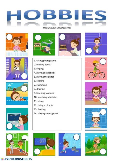 Hobbies Interactive And Downloadable Worksheet You Can Do The Exercises Online Or Downlo