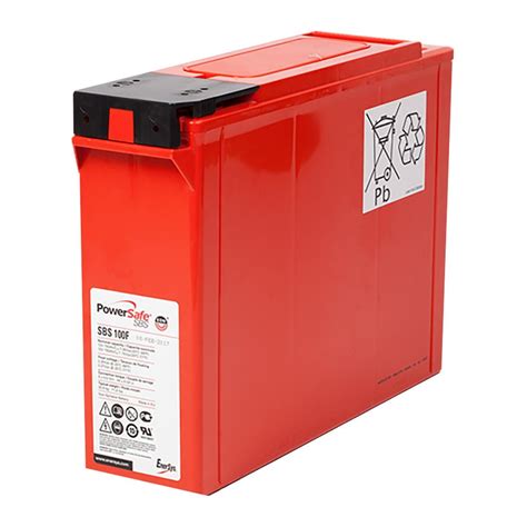 Enersys Powersafe Sbs 100f Battery 12v 100ah Front Term Osi Batteries