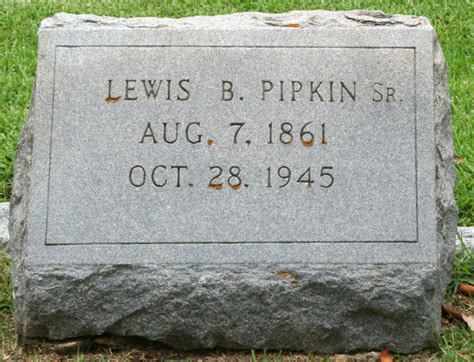 Lewis Beauregard Pipkin Sr 1861 1945 Find A Grave Memorial