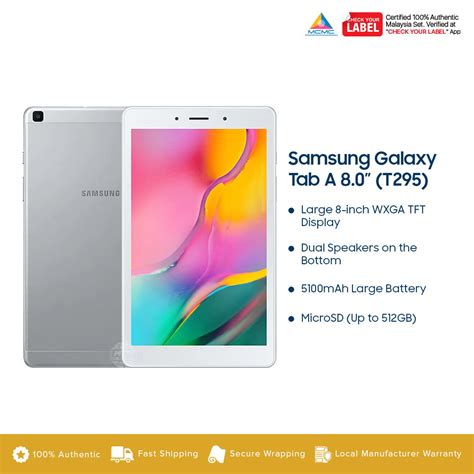 READY STOCK Samsung Galaxy Tab A 8 0 2019 LTE Tablet T295