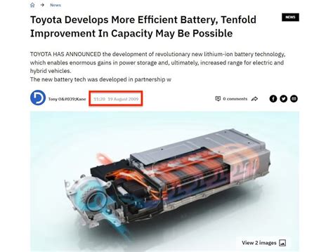 Solid State Batteries Toyota Has History Of Talking Big On Ev Breakthrough But Not Delivering