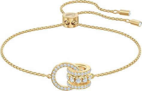 Swarovski Armband Damen Gold Transparent Größe M Armband frauen