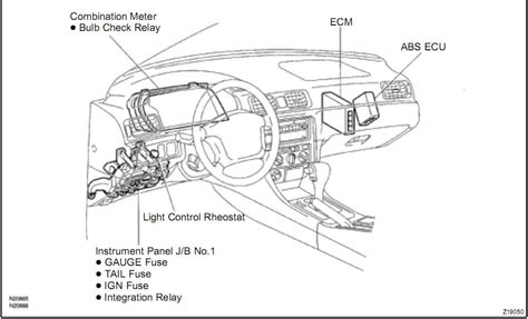 Visual Breakdown Diagram Of 1995 Toyota Camry Front End Parts