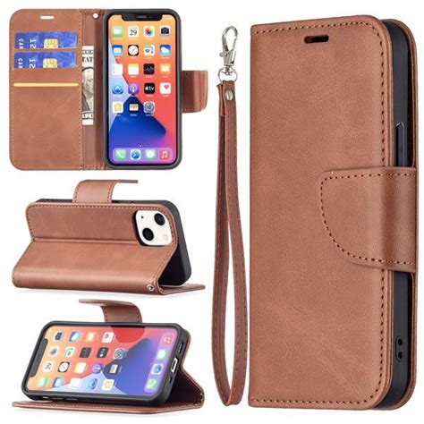 iPhone 13 Mini Slim Folio Flip Leather Wallet Case with 3 Credit Card ...