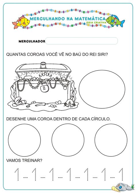 Caderno De Atividades Matem Tica Projeto No Fundo Do Mar Gr Tis Para