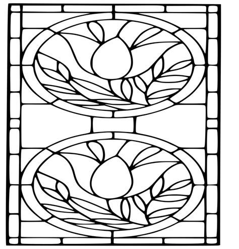 Black And White Stained Glass Template And Patterns 18732925 Vector Art At Vecteezy