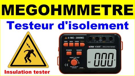 Megohmmetre Testeur D Isolement Voltmetre Multimetre Electronique