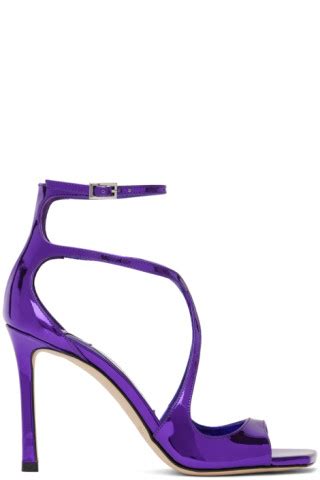 Purple Azia 95 Heeled Sandals By Jimmy Choo On Sale