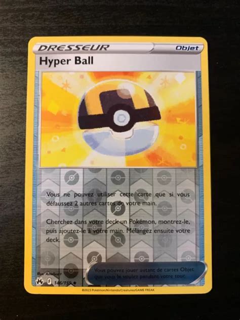 Carte Pok Mon Reverse Hyper Ball Eb Zenith Supr Me Fr Neuf