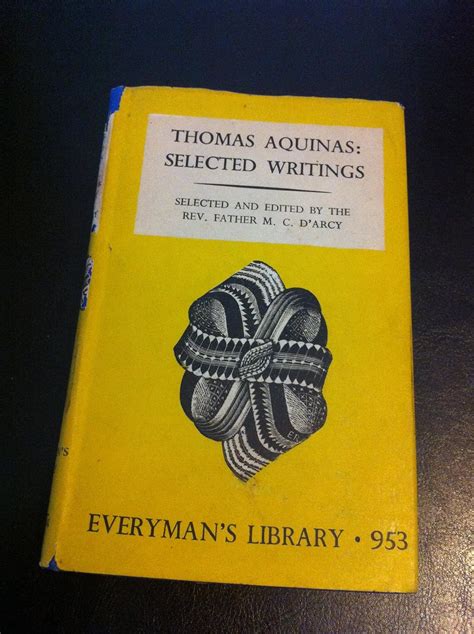 Thomas Aquinas Selected Writings Everymans Library 953 Rev