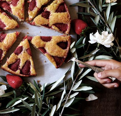 Strawberry Cardamom Torte Recipe California Strawberries