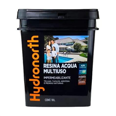 Resina Acrílica Multiuso Acqua Ceramica Onix Hydronorth 18l Frete grátis