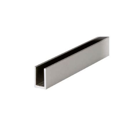 Aluminium U Profile 14×18 5×2 For 10mm Glass