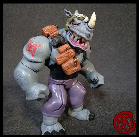 TMNT Rocksteady (Teenage Mutant Ninja Turtles) Custom Action Figure