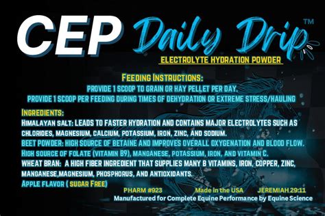 CEP Daily Drip Complete Equine Performance