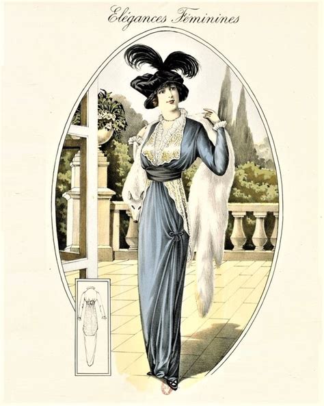 1913 Élégances Féminines Art deco fashion Edwardian fashion