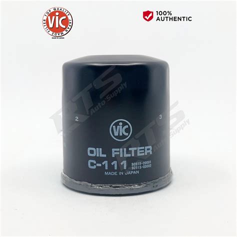 Vic Oil Filter C111 For Toyota Fortuner Innova Hilux Revo Hiace Rav4