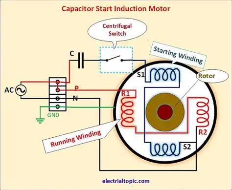 Single Phase Inducton Motor Types Diagram Working Principle