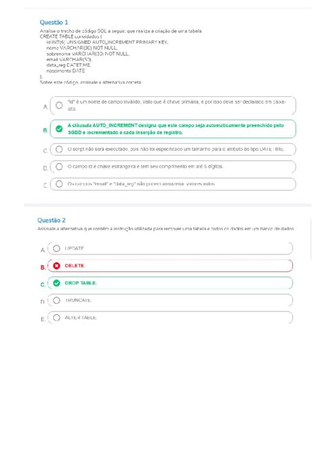 Prova Presencial Chamada Programa O Em Banco De Dados Ciencia