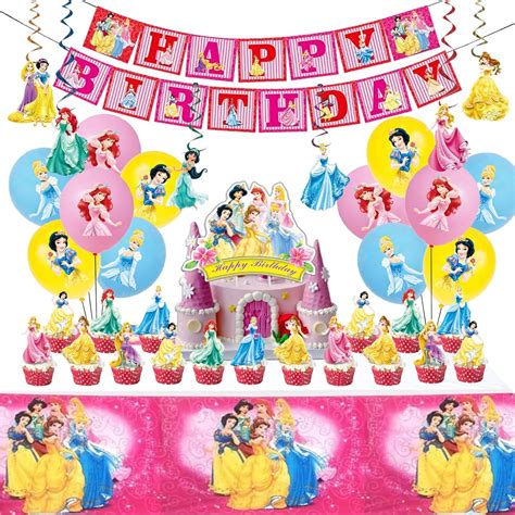 Amazon Hot Pink Princess Birthday Party Supplies Pink Grils