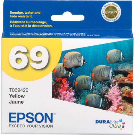 Epson Yellow Ink Cartridge T S B H Photo Video