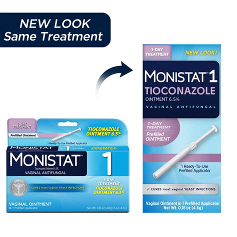 Monistat 1 Day Yeast Infection Treatment for Women, 1 Tioconazole