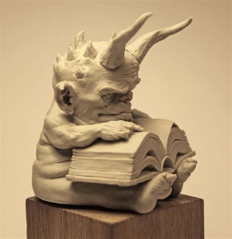 Archivist Demon Sculpture