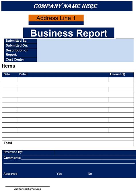 Business Report Templates - Excel Word Template