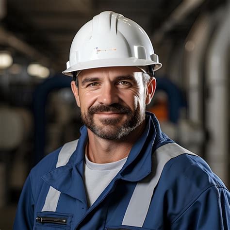 Premium Ai Image A Construction Worker Wearing A Hard Hat For Example