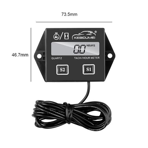 Digital Tachometer Rpm Gauge Inductive Waterproof Grandado