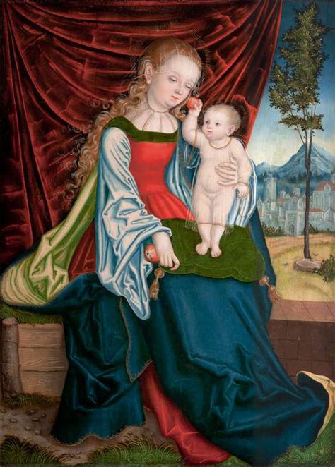 Solve Madona s dítětem Madonna and Child 1525 jigsaw puzzle online