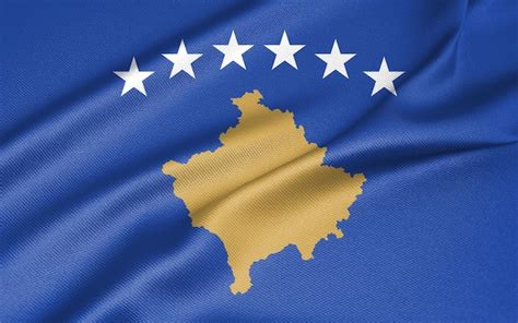 Premium Photo | National flag kosovo kosovo flag fabric flag kosovo 3d ...